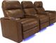 RowOne Prestige Home Entertainment Seating Brown 3-Chair Straight Row-2