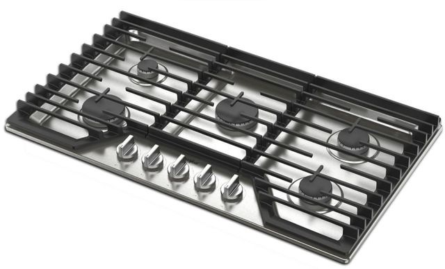 Whirlpool® 36" Stainless Steel Gas Cooktop-1