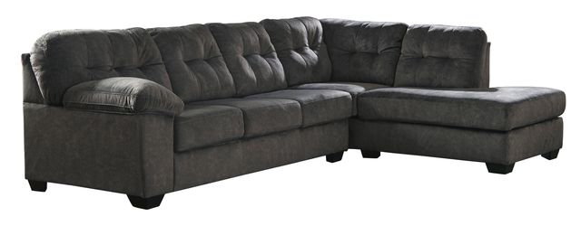 Signature Design by Ashley® Accrington 2-Piece Granite Sectional with Ottoman Set-1