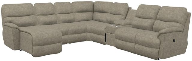 La-Z-Boy® Trouper 7-Piece Sable Reclining Sectional-0