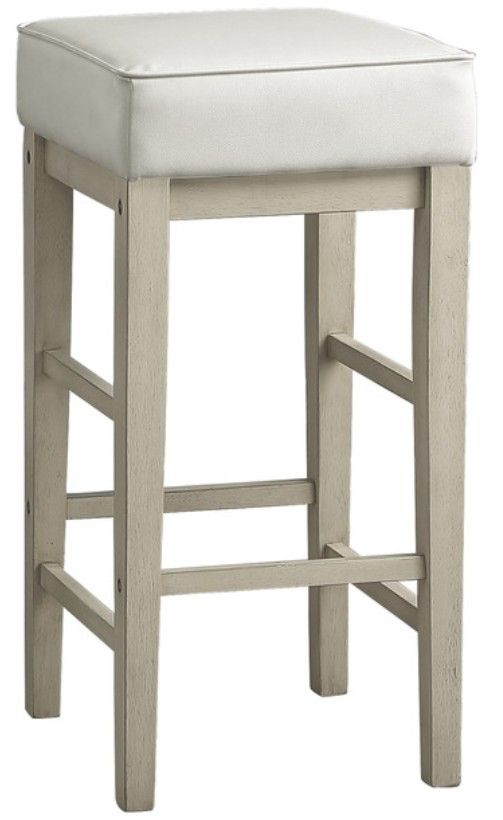 Homelegance® Pittsville White Bar Stool-0