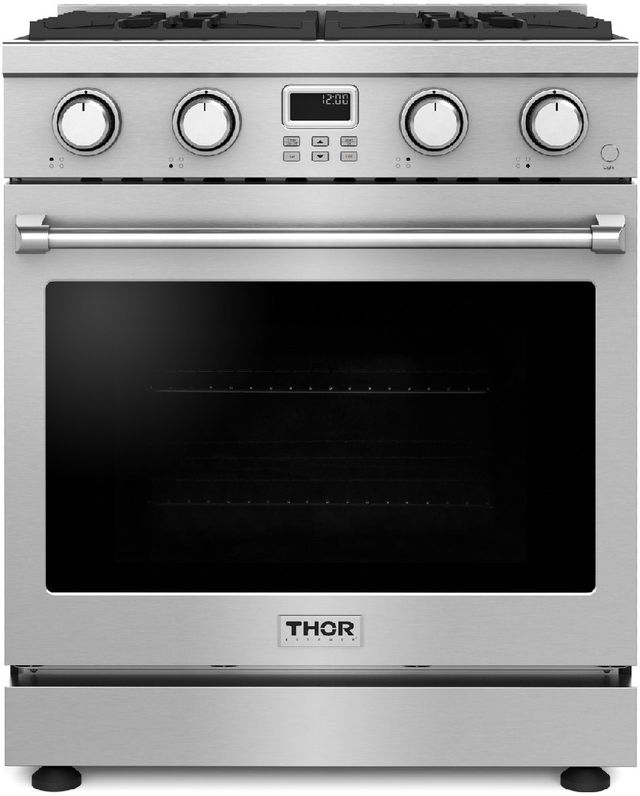 Thor Kitchen® A-Series 30" Stainless Steel Pro Style Liquid Propane Gas Range-0