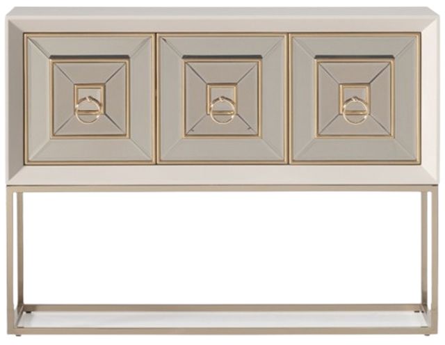 Michael Amini® Madison Glistening Gold Console Table-2