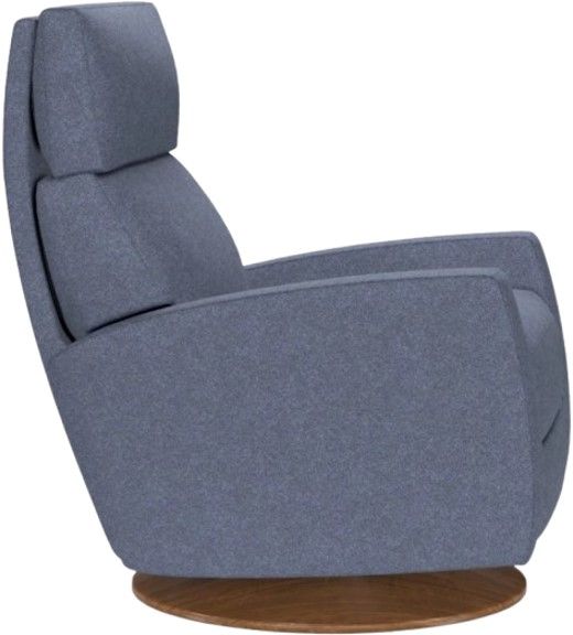 American Leather® Customizable Elliot Fabric 44" Power Swivel Recliner-2