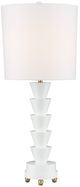Currey & Company Culture Gloss White Table Lamp-0