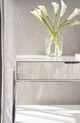 Universal Explore Home™ New Modern Ingrid Polished Nickel Nightstand-3