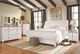 Signature Design by Ashley® Willowton Whitewash King Sleigh Footboard-3