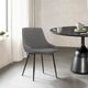 Armen Living Mia Black/Charcoal Dining Side Chair-1