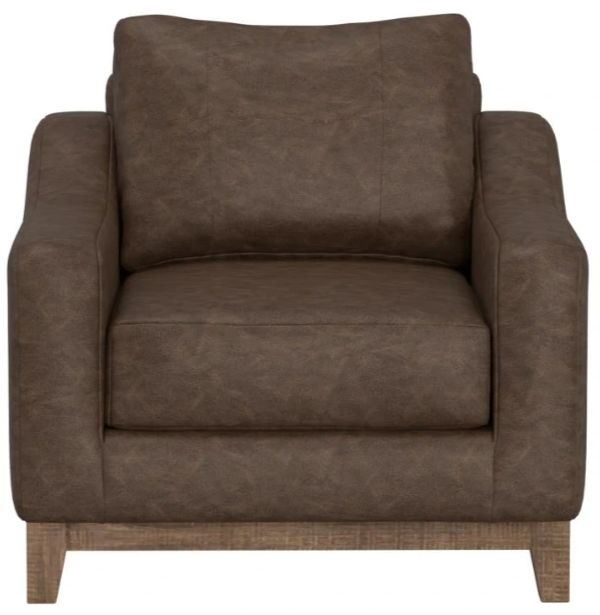 International Furniture Direct Olivo Brown Arm Chair-2