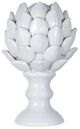 A & B Home White Ceramic Artichoke Sculpture-1