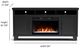 Legends Home Real Cozy Sonoma Seal Skin Black 64" Fireplace Console-2