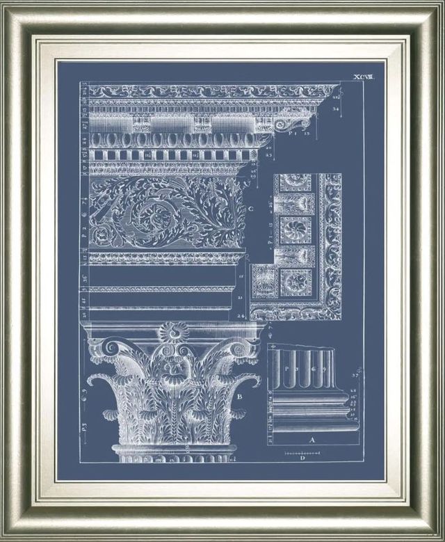 Classy Art Column & Cornice Blueprint II by Vision Studio Wall Art-0