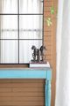 A & B Home Matt Black Regency Outdoor Mirror-4