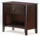 Night & Day Furniture™ Zest Cases Dark Chocolate Nightstand-0