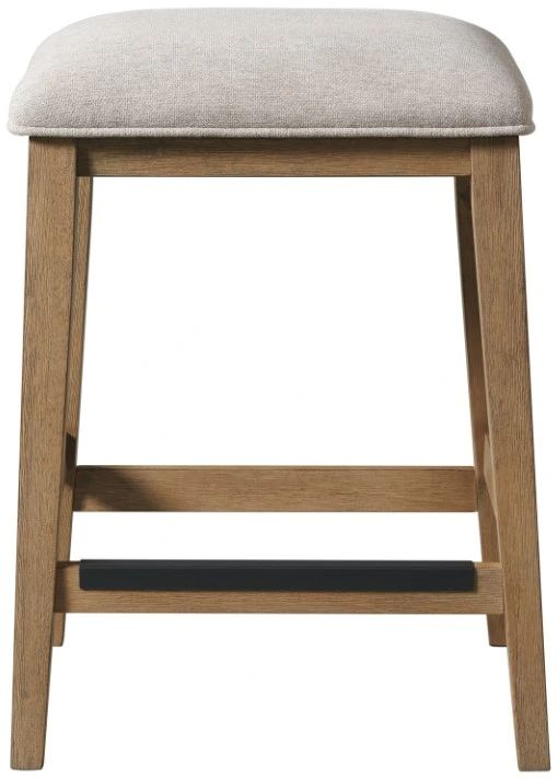 Intercon Eden Beige/Rustic Dune Backless Stool-2