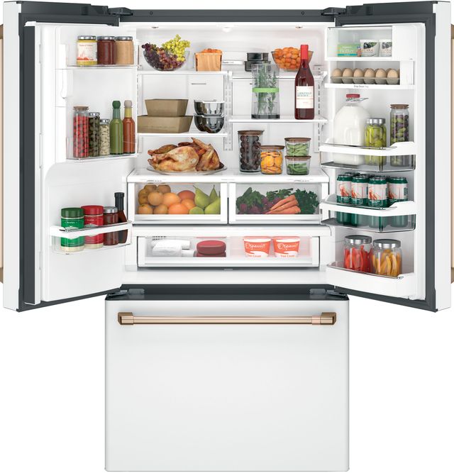 Café™ 36" 22.2 Cu. Ft. Matte White Counter Depth French Door Refrigerator-3