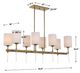 Uttermost® Awyr Brass Linear Chandelier-2