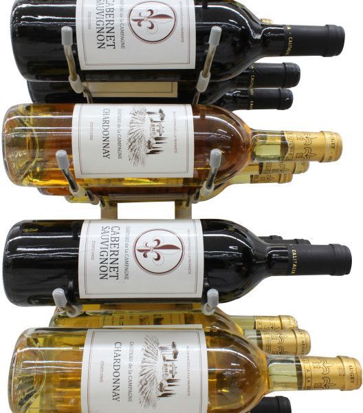 Vinotemp® Epicureanist 27 Bottle Stainless Steel Wine Rack -4