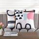 Stylecraft Norman Wyatt Home Blue/Pink/White Designer Pillow-1