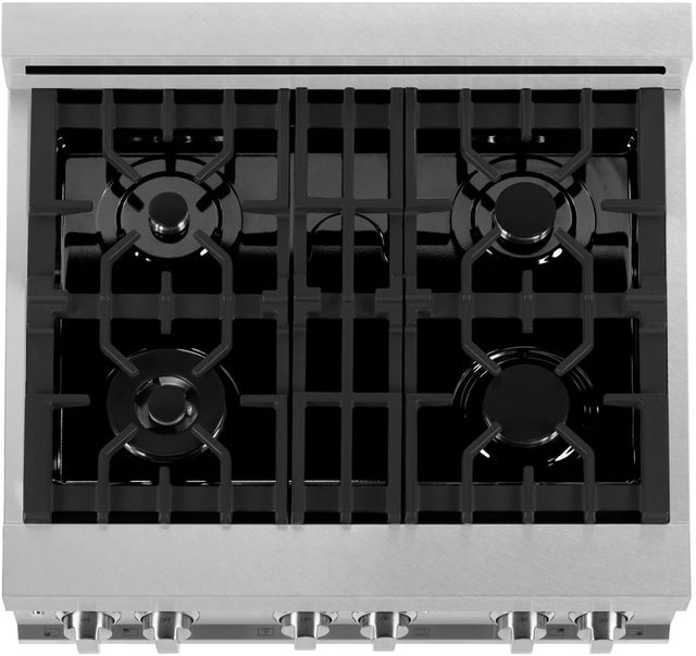 ZLINE Legacy 30" Satin Stainless Steel Pro Style Dual Fuel Range with Griddle-2