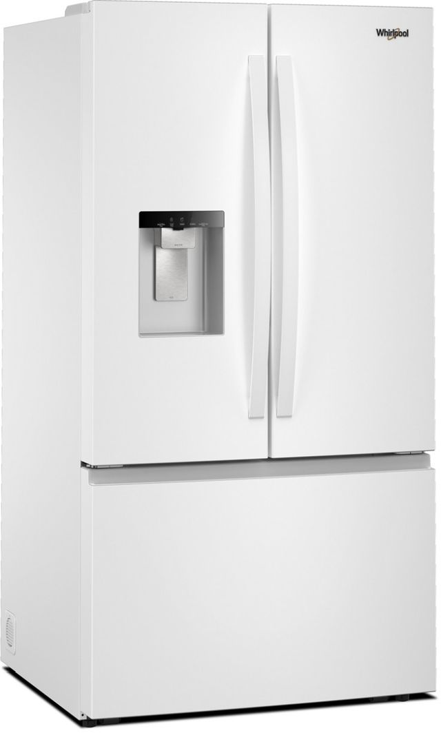 Whirlpool® 36" 29.6 Cu. Ft. White French Door Refrigerator with In-Door Water Dispenser and Ice Maker-2