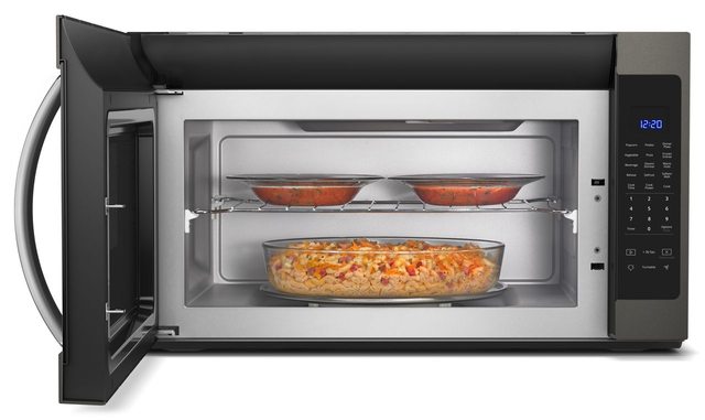 Whirlpool® 2.1 Cu. Ft. Fingerprint Resistant Black Stainless Steel Over The Range Microwave-3