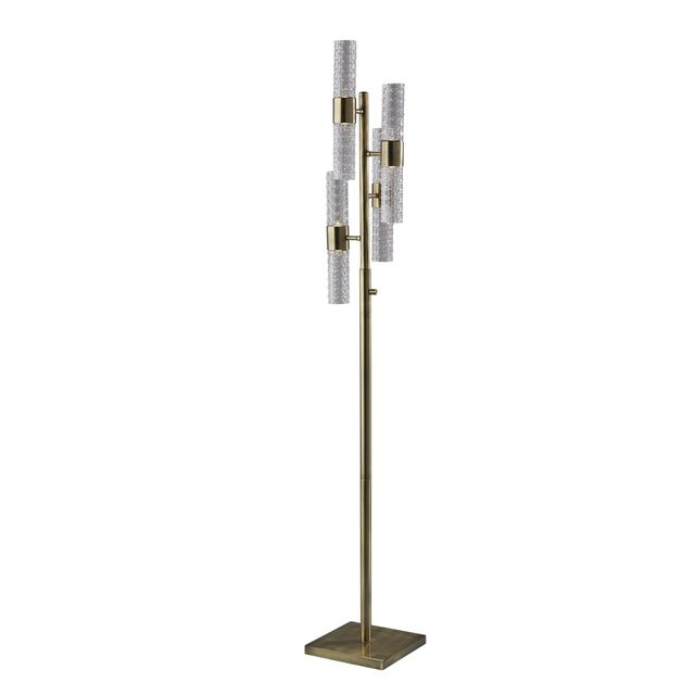 Adesso® Harriet Antique Brass Floor Lamp-0