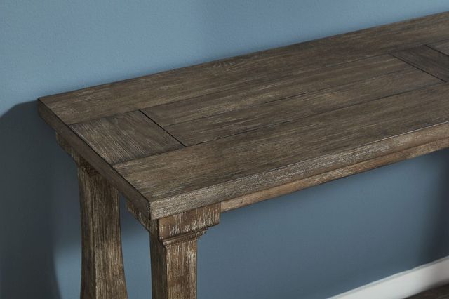 Signature Design by Ashley® Johnelle Weathered Gray Sofa Table-6