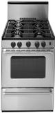 Premier Pro Series 24" Stainless Steel Freestanding Gas Range-0