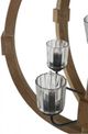 A & B Home Brown Natural Wood Chandelier-3