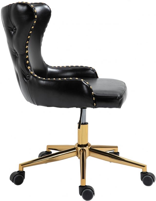 Meridian Furniture Hendrix Black Faux Leather Office Chair-3