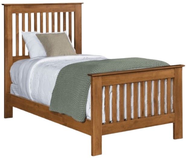 Archbold Furniture Customizable Shaker Twin Panel Bed-1