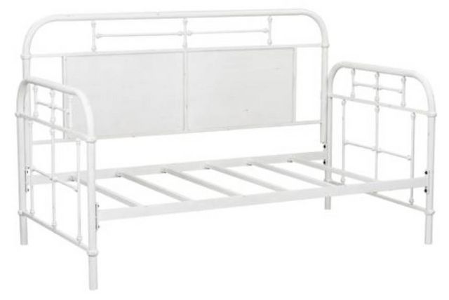 Liberty Furniture Vintage Antique White Twin Metal Day Youth Bed