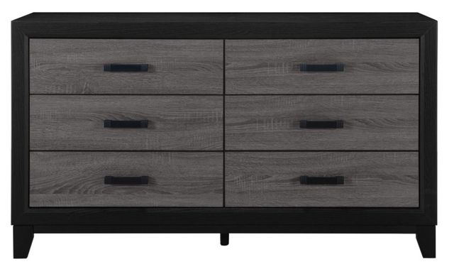 Global Furniture USA Lisbon 4-Piece Black/Gray 84" Twin Bedroom Set-2