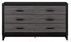 Global Furniture USA Lisbon 4-Piece Black/Gray 84" Twin Bedroom Set-2