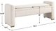 Uttermost® Caliste Ivory Accent Bench-2