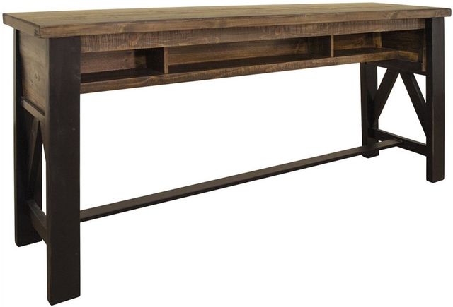 International Furniture Direct Loft Brown Counter Sofa Table-0