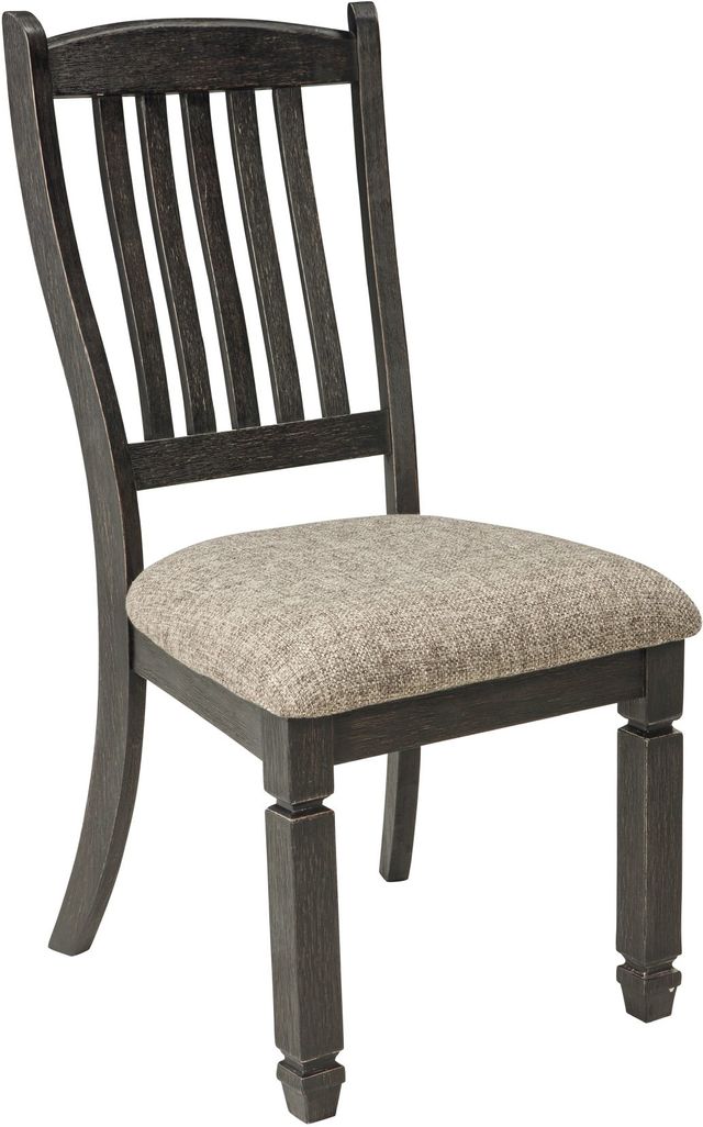 Signature Design by Ashley® Tyler Creek Black/Grayish Brown Slat Back Dining Side Chair
