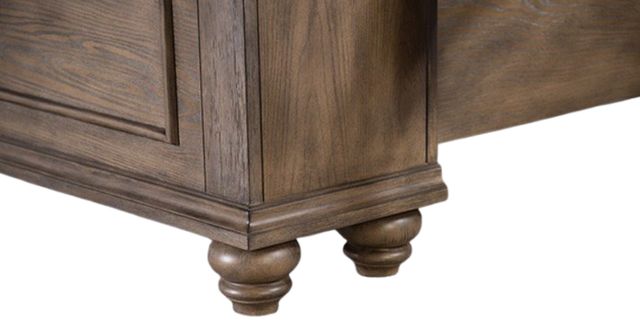 Furniture of America® Philomath Aged Oak Queen Panel Bed-2