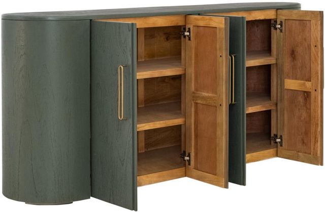 International Furniture Direct Balam Green Console-3