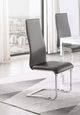 Coaster® Montclair 4-Piece Grey/Chrome Upholstered High Back Side Chairs-3