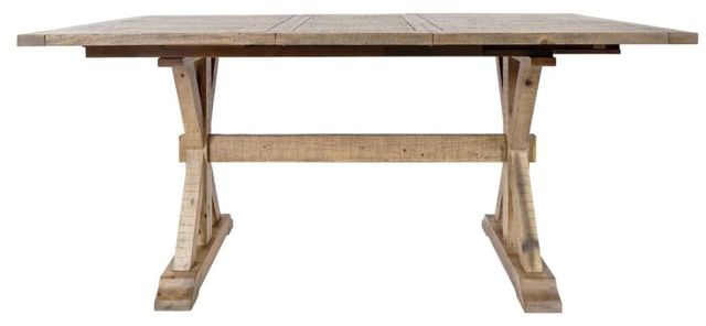 Jofran Inc. Carlyle Crossing 7-Piece Brown Trestle Counter Dining Table Set-1