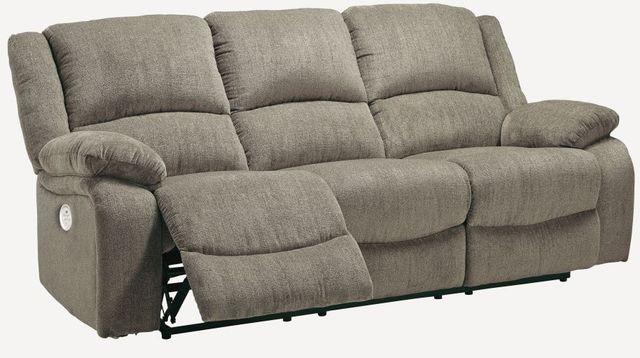Signature Design by Ashley® Draycoll Pewter Power Reclining Sofa-2