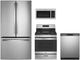 GE® 4 Piece Stainless Steel Gas Kitchen Package-0