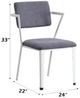 ACME Furniture Cargo Gray/White Chair-1