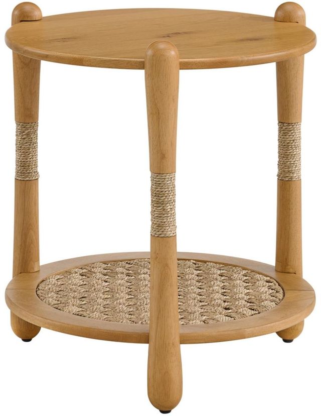 Martin Svensson Seagrass & Wood Natural End Table-1