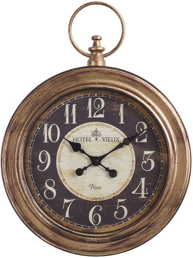 Monarch Specialties Inc. Antique Brown 18" Wall Clock-0