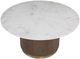 Fairfield® Dimitri Kafe Dining Table with White Marble Top-1