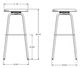 Amisco Customizable Button Upholstered Swivel Spectator Stool-1