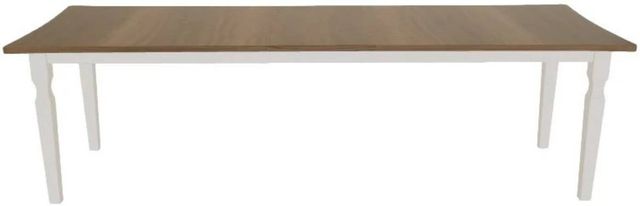 Mavin Customizable 84" Concave Extendable Dining Table with 18" Leaf-1